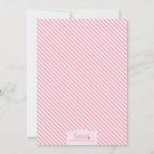 Rosa Aquarellfarben Rose Brautdusche Einladung (Rückseite)