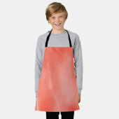 Rosa Aquarellfarben Schürze (Getragen)