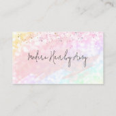 Rosa Aquarellfarben Spritzer Ernennung Erinnerung Visitenkarte (Rückseite)