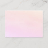 Rosa Aquarellfarben-UAWG-Antwortkarte Begleitkarte (Rückseite)