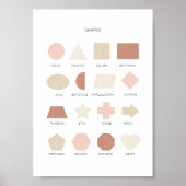 Rosa Aquarellformen Dekoration im Klassenzimmer (Vorne)