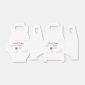 Rosa Aquarellherzen QR 16 . Geburtstag Geburtstag Geschenkschachtel (Ungefaltet)