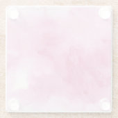 rosa Aquarellhintergrund für Ihr Glasuntersetzer (Rückseite)