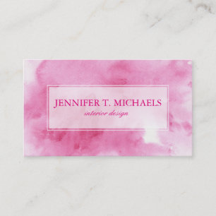 rosa Aquarellhintergrund für Ihr Visitenkarte