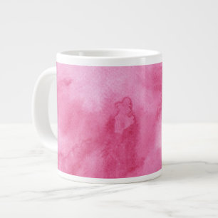 Rosa Aquarellhintergrund Jumbo-Tasse