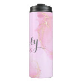 Rosa Aquarellkaffee Tasse (Vorderseite)