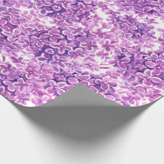 Rosa Aquarelllische Blume Geschenkpapier (Ecke)