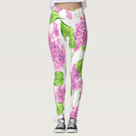 Rosa Aquarelllische Blume Leggings