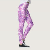 Rosa Aquarelllische Blume Leggings (Rechts)
