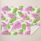 Rosa Aquarelllische Blume Sherpadecke (Vorderseite (Horizontal))