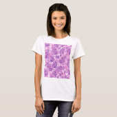 Rosa Aquarelllische Blume T-Shirt (Vorne ganz)