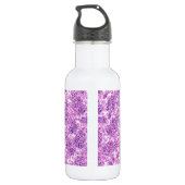 Rosa Aquarelllische Blume Trinkflasche (Rückseite)