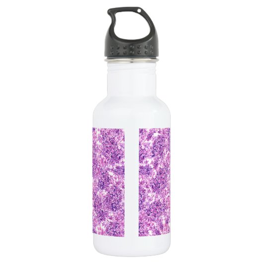 Rosa Aquarelllische Blume Trinkflasche (Rückseite)