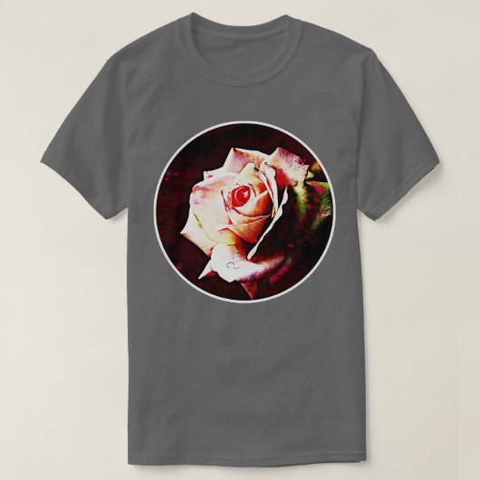 Rosa Aquarellmalerei 1 T-Shirt (Design vorne)