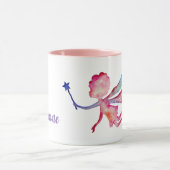 Rosa Aquarellmärchen Custom Combo Tasse (Zentrum)