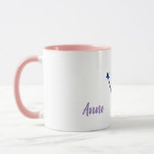 Rosa Aquarellmärchen Custom Combo Tasse (Links)