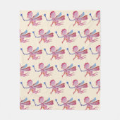 Rosa Aquarellmühle Zeichnend Fleece Blanket (Vorderseite)