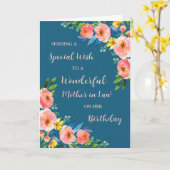 Rosa Aquarellmütter Blume Jura Geburtstag Karte (Gelbe Blume)