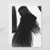 Rosa Aquarellpinsel Einladung (Rückseite)