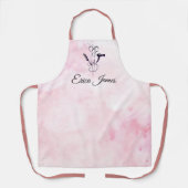 Rosa Aquarellsalon Schönheitssalon Schürze (Vorderseite)