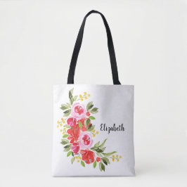 Rosa Aquarellschülerin Tasche