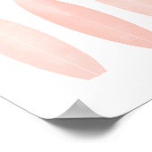 Rosa Aquarelltafeln Stranddekoration Kinderzimmer Poster (Ecke)