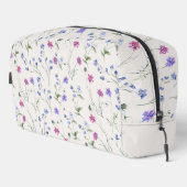 Rosa Aquarelltasche Wildblumen Blumenkosmetiktüte Waschbeutel (Rechte Ecke)