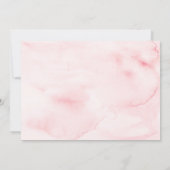 Rosa Aquarelltaufe Einladung (Rückseite)