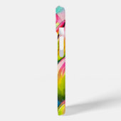 Rosa Aquarelltulis Kunst Case-Mate iPhone Hülle (Rückseite / Links)