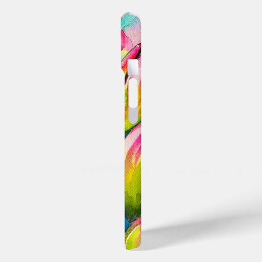 Rosa Aquarelltulis Kunst Case-Mate iPhone Hülle (Rückseite / Links)