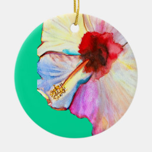 Rosa Aquarelltulis Kunst Keramik Ornament