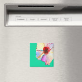 Rosa Aquarelltulis Kunst Magnet (In Situ (Geschirrspüler))