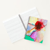 Rosa Aquarelltulis Kunst Notizblock (Innenseite)