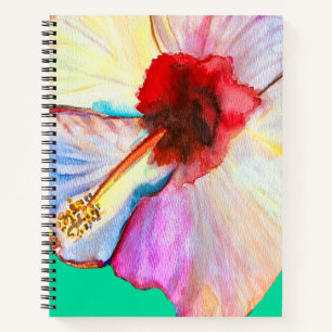 Rosa Aquarelltulis Kunst Notizblock