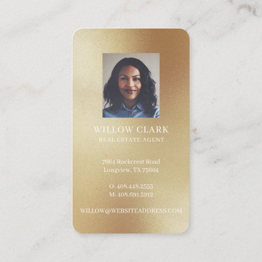 Rosa Aquarelltür Echter Anwesen Agent Busin Visitenkarte (Rückseite)