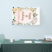 Rosa Arch Safari Party Tiere 1. Geburtstag Banner (Messe)