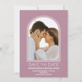 Rosa Arch Wedding Save the Date (Vorderseite)