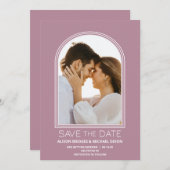 Rosa Arch Wedding Save the Date (Vorne/Hinten)