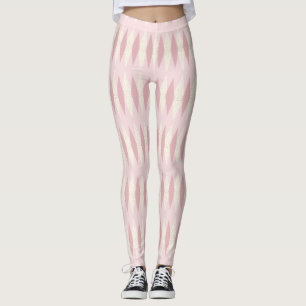 Rosa Argyle-Leggings im Stil der Mitte des 20. Jah Leggings
