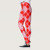Rosa Argyle-Muster Leggings (Links)