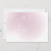 Rosa arktische Tiere in Masken Virtual Baby Dusche Einladung (Rückseite)