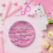 Rosa Armee-Camouflagetarnungspapier-Party-Teller Pappteller (Party)