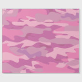 Rosa Armeefarbtarnung Weihnachtsfeiertag Geschenkpapier (Flach)