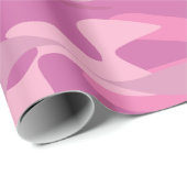 Rosa Armeefarbtarnung Weihnachtsfeiertag Geschenkpapier (Rolleneckpunkt)