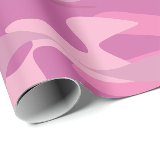Rosa Armeefarbtarnung Weihnachtsfeiertag Geschenkpapier (Rolleneckpunkt)