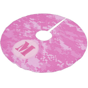 Rosa ARMY ACU Camouflage-Weihnachtsbaumskirt Polyester Weihnachtsbaumdecke