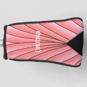 Rosa Art Deco Design Golf Headcover (Vorderseite)