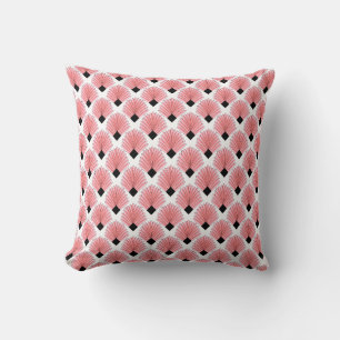 Rosa Art Deco Design Kissen