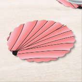 Rosa Art Deco Design Untersetzer (angewinkelt)