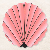 Rosa Art Deco Design Untersetzer (Vorderseite)